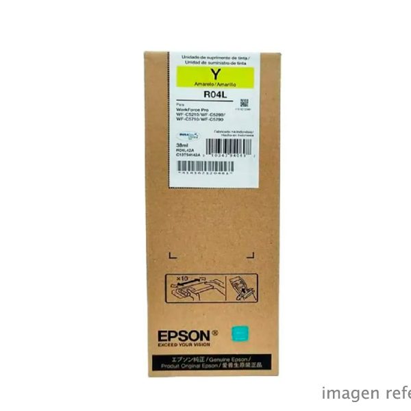 Tinta Epson T941420-AL Amarilla R04L WorkForce Pro WF-C5790, WF-C5290, WF-C5710 y WF-C5210