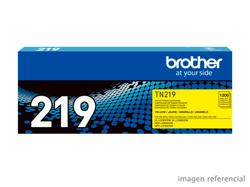 TN-219Y Toner Brother TN219Y Yellow mfc-l3760cdw 1,2k.