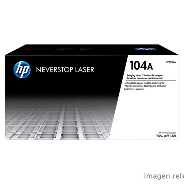 Drum HP W1104A 104A 1000 1200 Negro 20,000 páginas