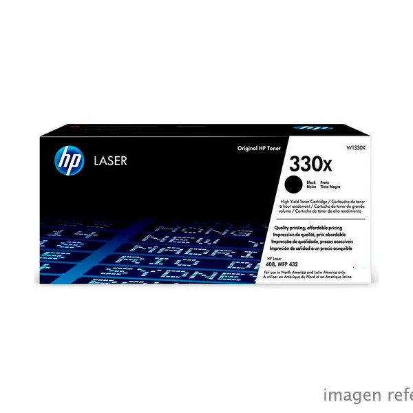Toner HP W1330X 330X LaserJet 408dn Negro 20,500 Páginas