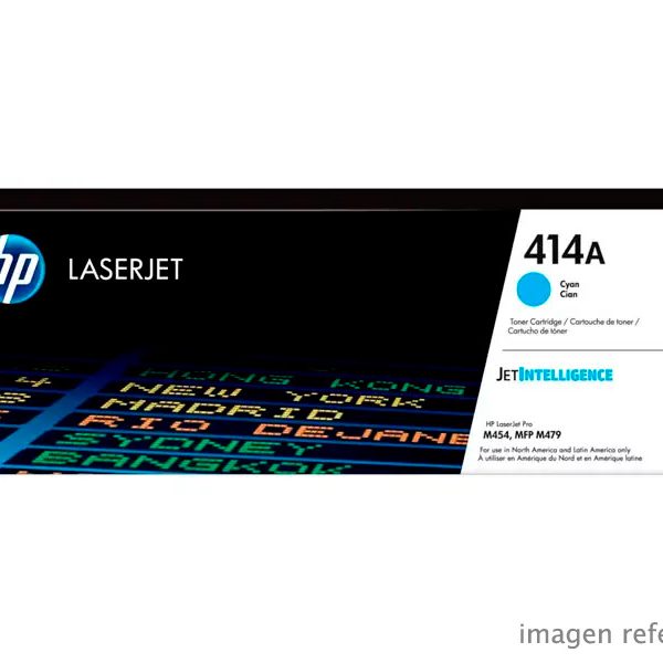 Toner HP W2021A 414A cyan LaserJet M454 M479 2100 paginas