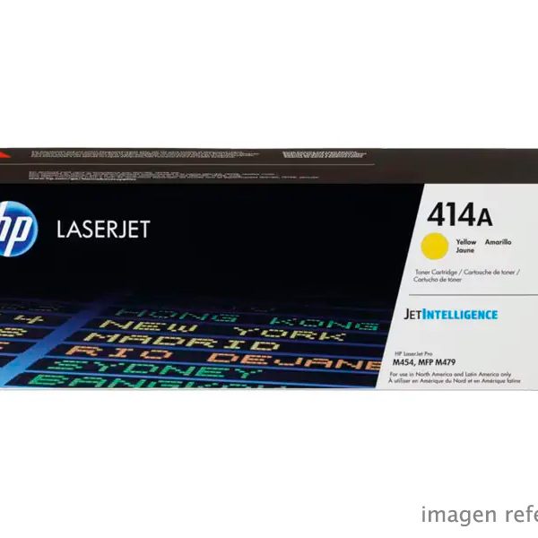 Toner HP W2022A (414A) Amarillo LaserJet M454 2,100 Páginas