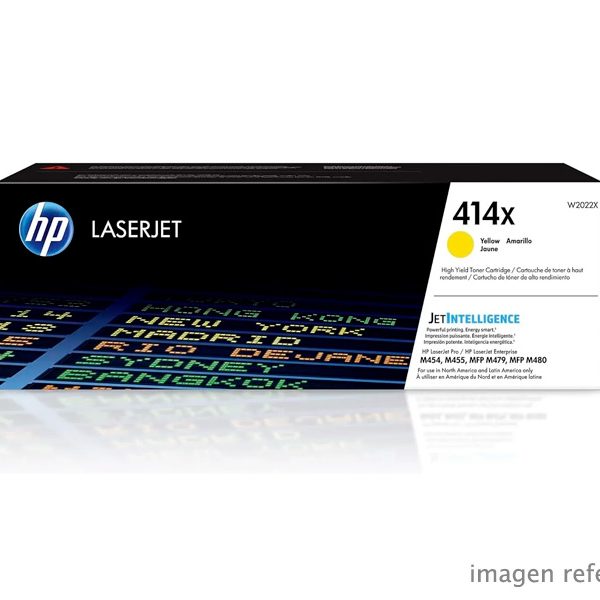 Toner HP W2022X 414X yellow LaserJet M454 6000 paginas