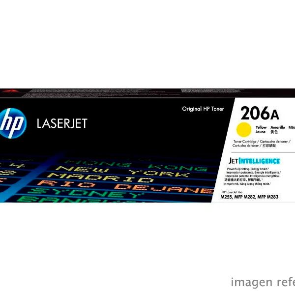 Toner HP W2112A 206A Amarillo LaserJet M255 1,250 Paginas