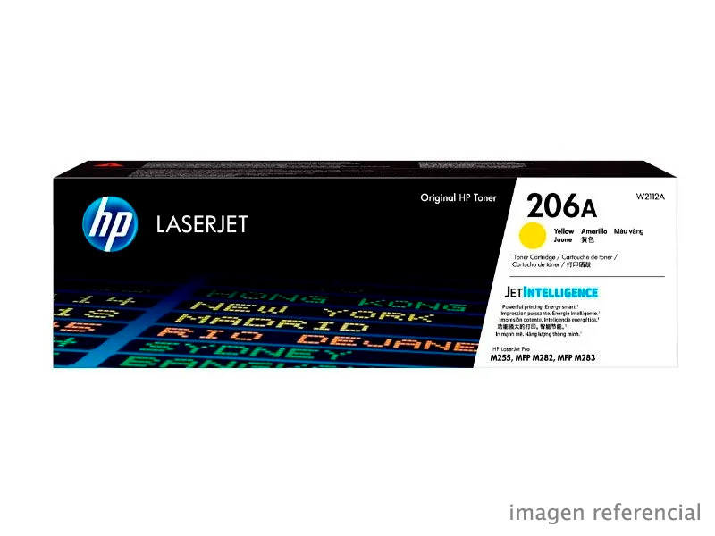 W2112A Toner HP W2112A 206A Amarillo LaserJet M255 1,250 Paginas