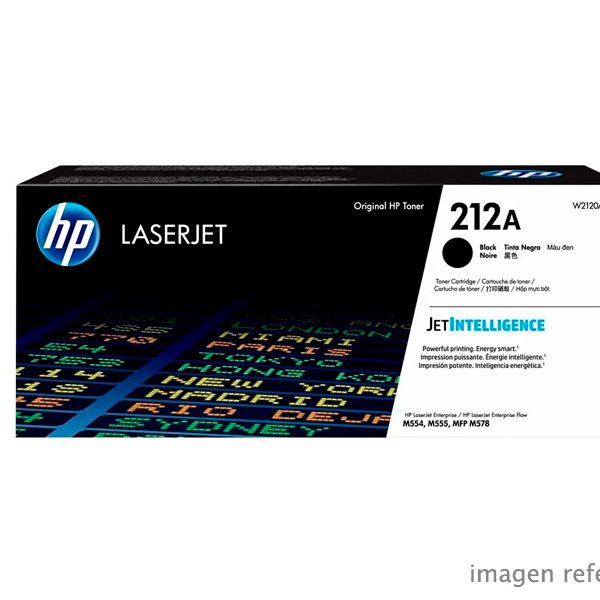 Toner HP W2120A 212A LaserJet M555 Negro 5,500 Páginas