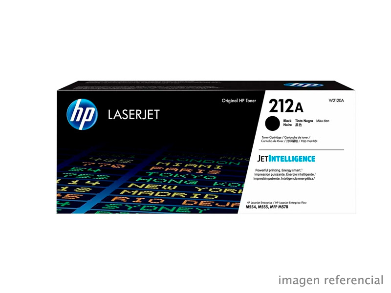 W2120A Toner HP W2120A 212A LaserJet M555 Negro 5,500 Páginas