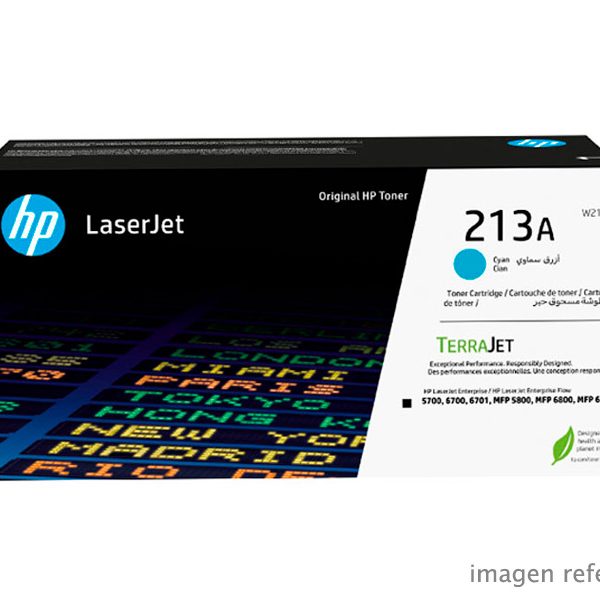 Toner HP W2131A 213A cyan LaserJet Enterprise 3,000 Paginas