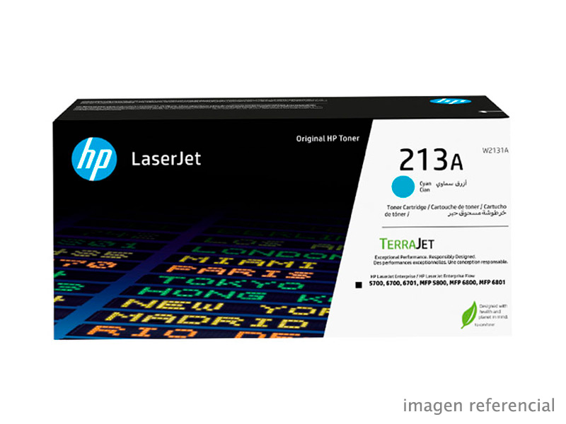 W2131A Toner HP W2131A 213A cyan LaserJet Enterprise 3,000 Paginas