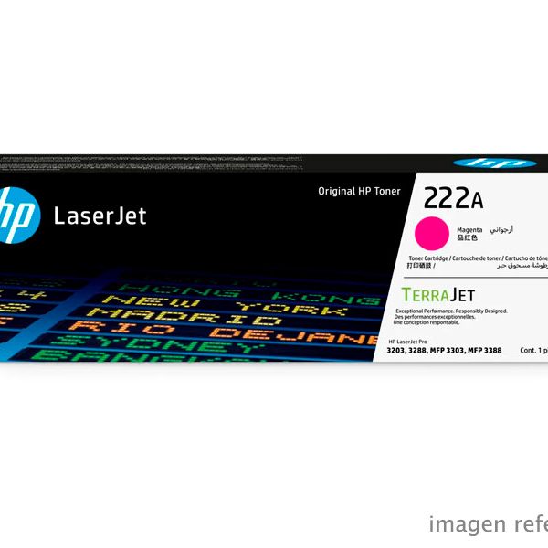 Toner HP W2223A (222a) l.j. m3303 Magenta 1,200 páginas