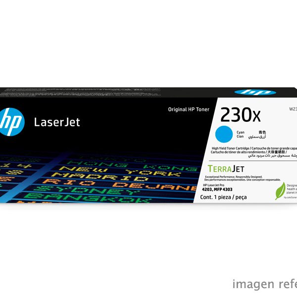 Toner Hp W2301x 230x Laserjet Pro Mfp 4303 Cian 5,500 Paginas