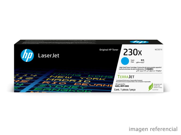 Toner Hp W2301x 230x Laserjet Pro Mfp 4303 Cian 5,500 Paginas