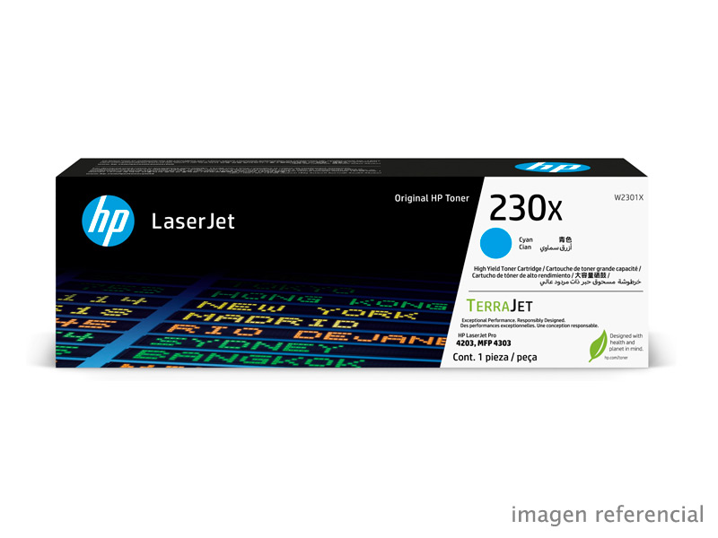 W2301X Toner Hp W2301x 230x Laserjet Pro Mfp 4303 Cian 5,500 Paginas